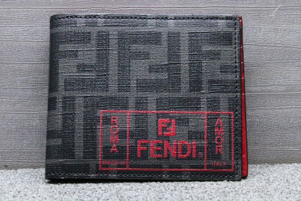 美品 フェンディ 二つ折り 財布 札入れ カードケース 7M0169 レザー FENDI_画像2