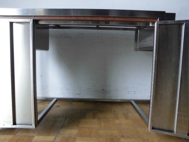 中古厨房 業務用 ステンレストップ 調理台 流し台 W1550×D600 中古厨房 業務用 ステンレストップ 調理台 流し台 W1550×D600