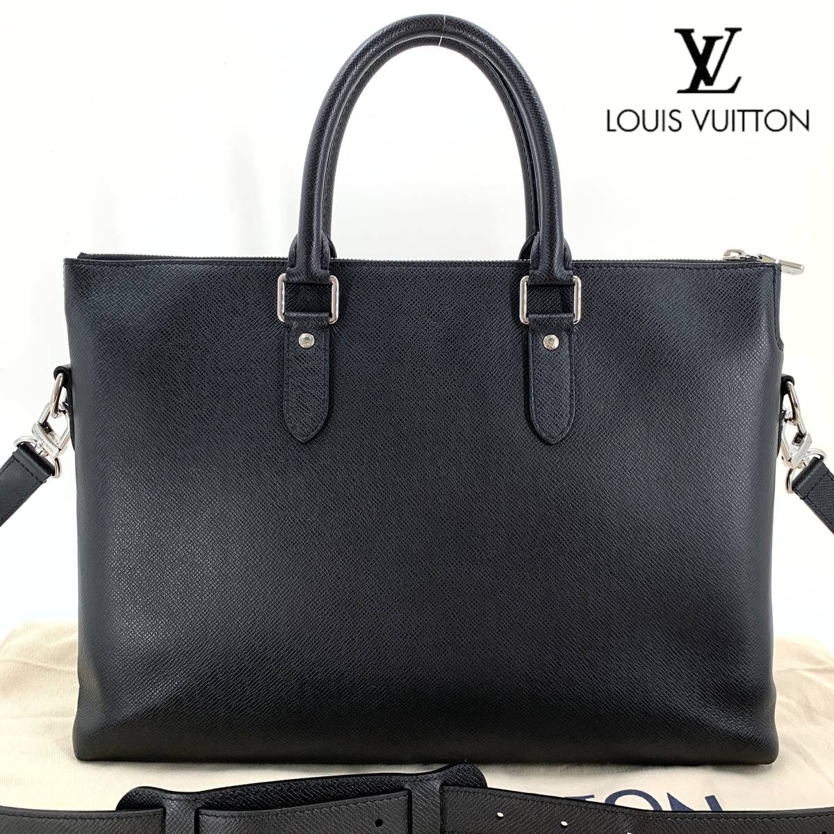 新品同様 LOUIS VUITTON ルイヴィトン タイガ アントン アルドワーズ ブリーフケース ビジネスバッグ M33416 大容量 メンズ_画像1