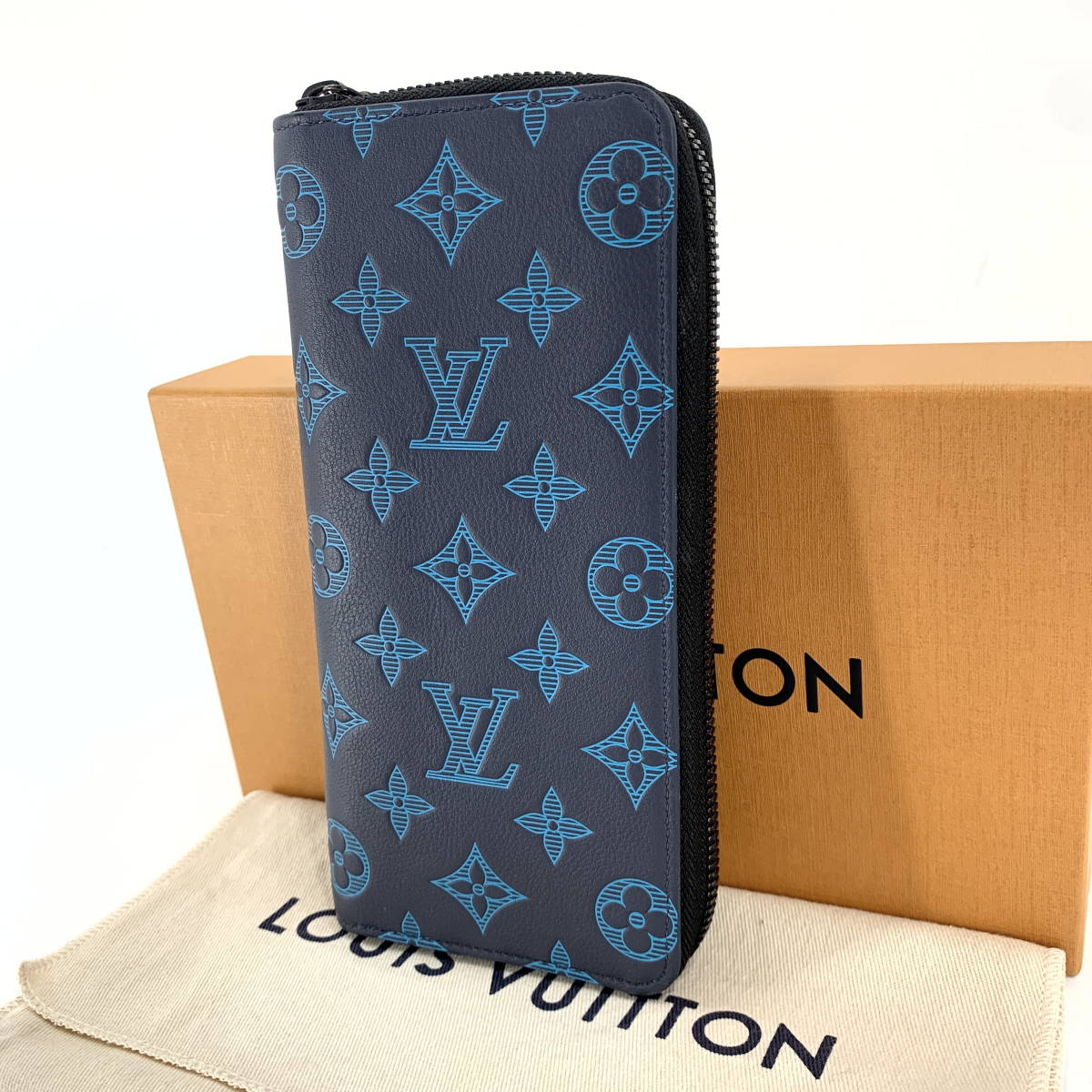 1円【新品同様】Louis Vuitton ルイヴィトン FRID 長財布 ジッピー
