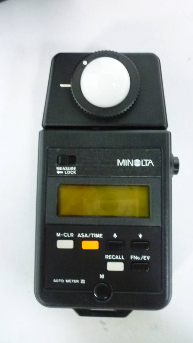 50913-9　ジャンク　MIOLTA　AUTO METER Ⅲ　 ミノルタ　オートメーター3_画像1