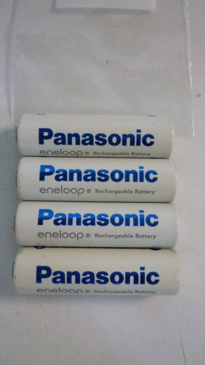 51002-3　単3形　USED　BK-3MCC　充電電池　Panasonic　eneloop　4本　ニッケル水素電池　パナソニック　エネループ_画像1