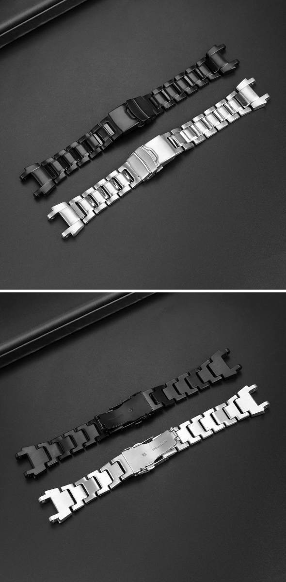G-SHOCK Ｇショック ステンレスベルト MTG-B1000シリーズ シルバー　ブラック 社外品_画像6