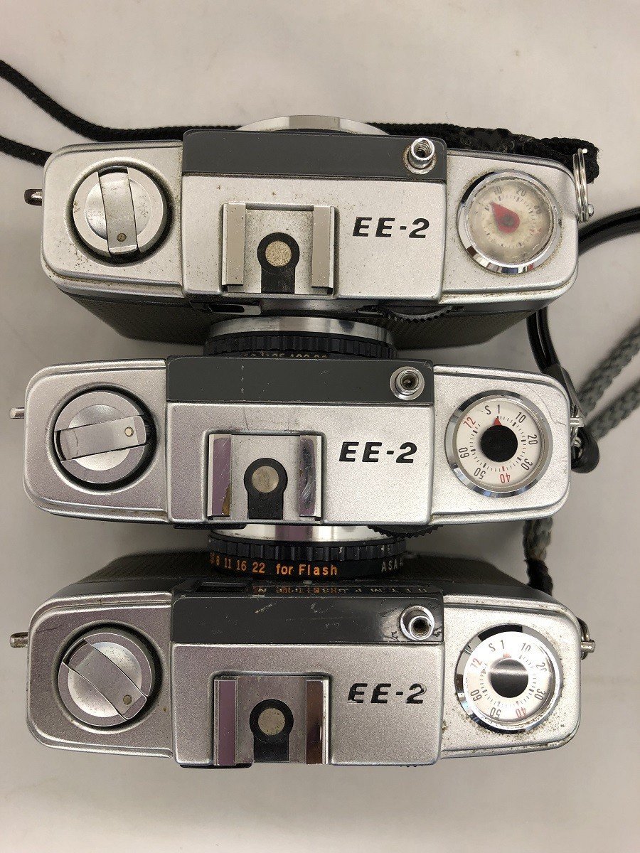 送料無料 ジャンク OLYMPUS-PEN オリンパスペン EE-2 フィルムカメラ 3点セット 囗K巛■_画像4