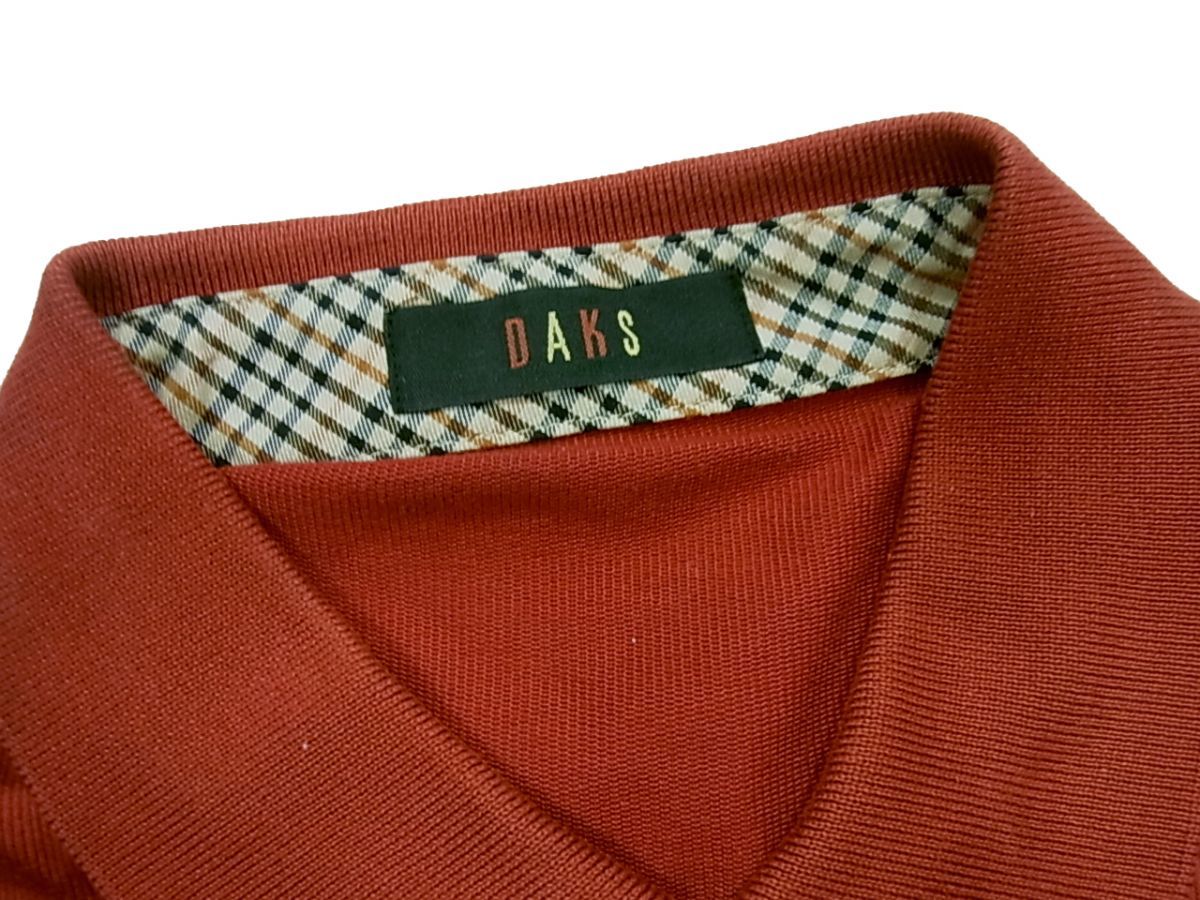 ■DAKS ダックス 長袖 ポロシャツ 秋冬物 メンズ 1円スタート_画像6