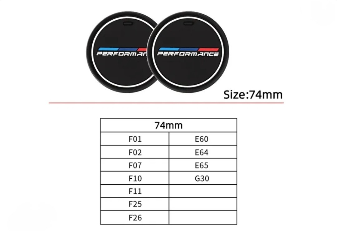 BMW【M Performance】74mm ドリンクホルダー コースター 2P■MSport MPower E36 E39 E46 E60 E90 F10 F20 F30 x1x2x3x4x5x6x7x8 320 325_画像9