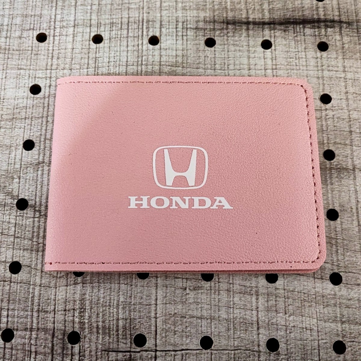  Honda кожа футляр для карточек [ розовый ] тонкий # Fit Step WGN Vezel Freed Accord Civic N-BOX/N-ONE/N-WGN/N-VAN CR-V