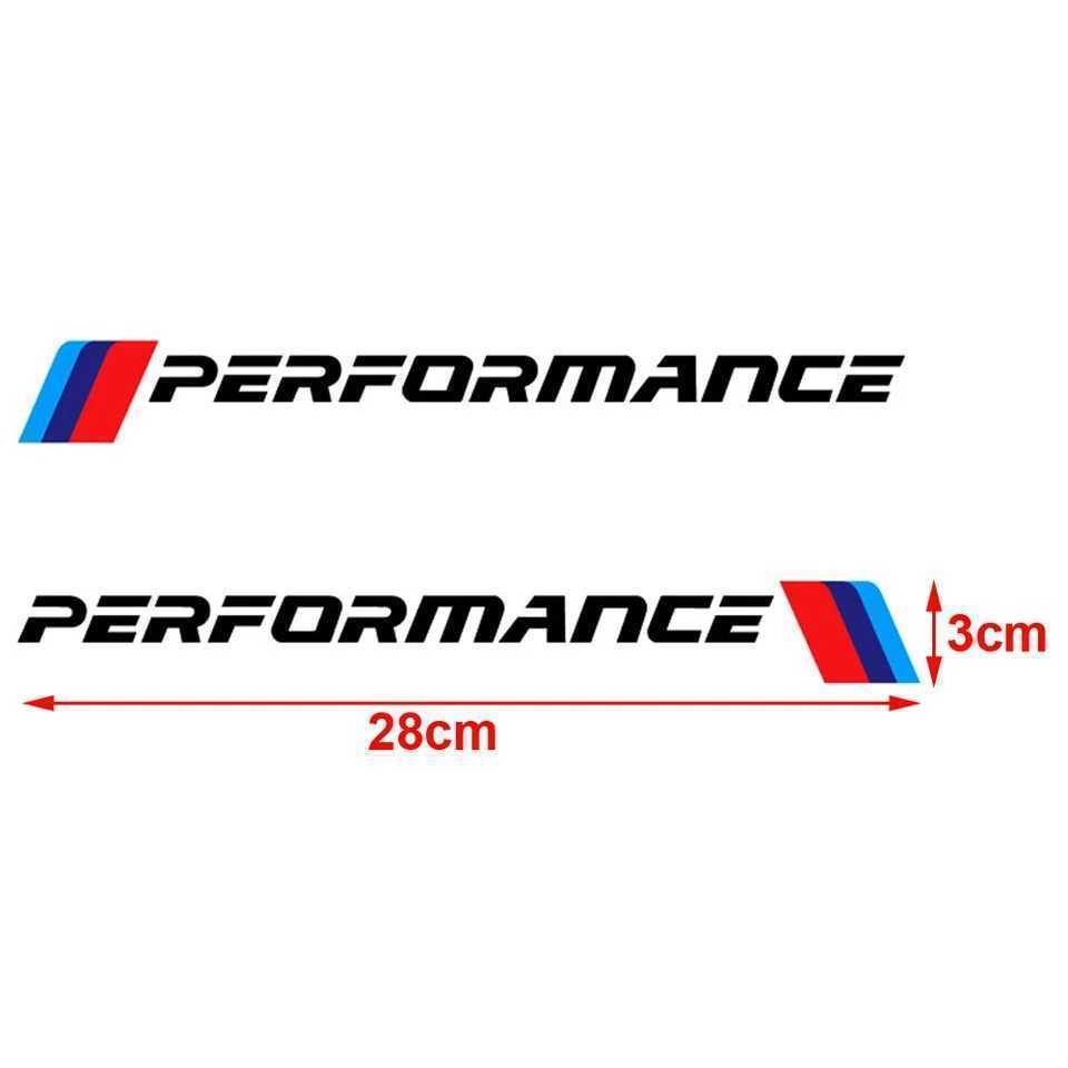 M Performance ステッカー(28) 銀白 2P■BMW M Sport M Power ALPINA E46 E60 E90 F10 F20 F30 X12345678■クーポンポイント_画像2