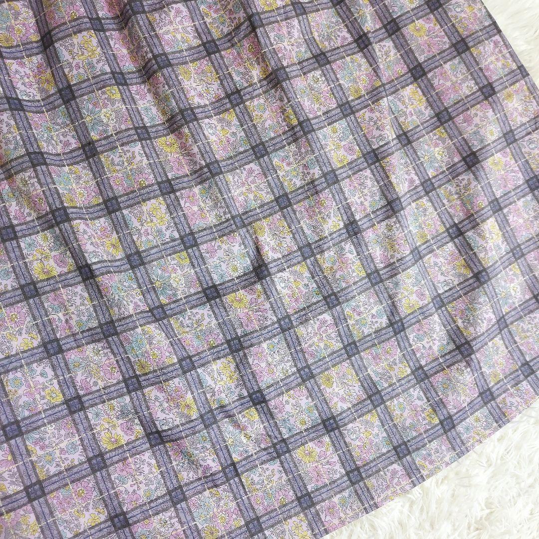  hobby la hobby re×LIBERTY* floral print no sleeve tunic One-piece declared size M total pattern lavender light purple light purple 82088