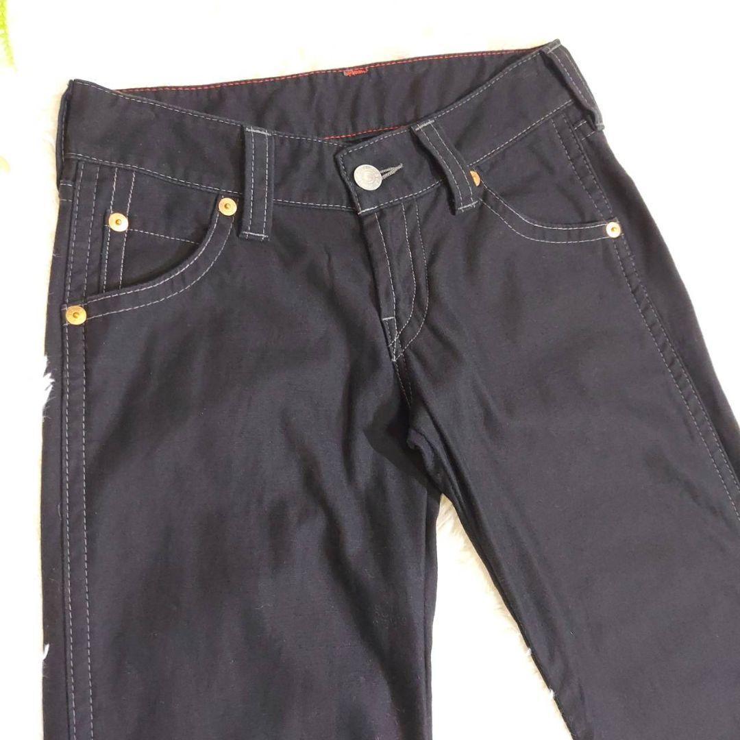 リーバイス Levi's 綿100% フレアパンツ 黒ブラック 表記サイズ28 L.XL相当 ブーツカット67654_画像3