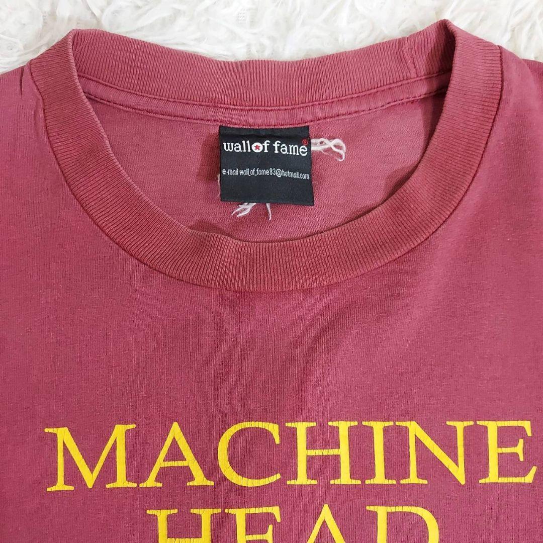 ヘヴィメタル MACHINE HEAD Tシャツ・えんじ・シングルステッチ メタル ロックバンドT wall of fame ヘビーメタル7923