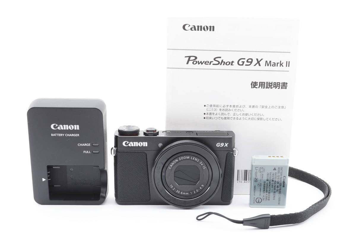 取扱説明書付 ★極上美品★ ★極上美品★ Canon キヤノン PowerShot G9X Mark II (3328)