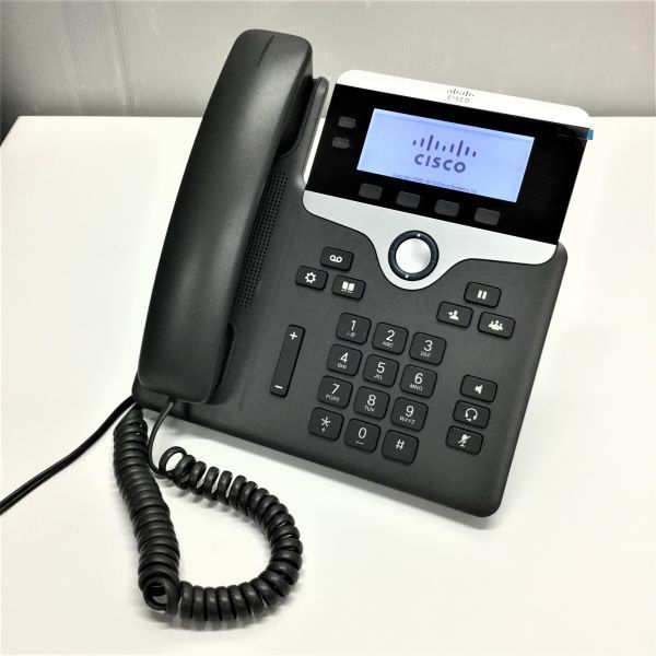 @XY2150 ☆通電のみ確認 ☆ Cisco IP Phone CP-7821 ビジネスホン 業務用 IP電話機_画像2