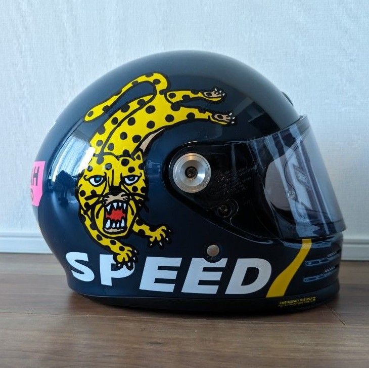 SHOEI グラムスター チーターカスタムサイクルズ ブルー XL SHOEI グラムスター チーターカスタムサイクルズ ブルー XL