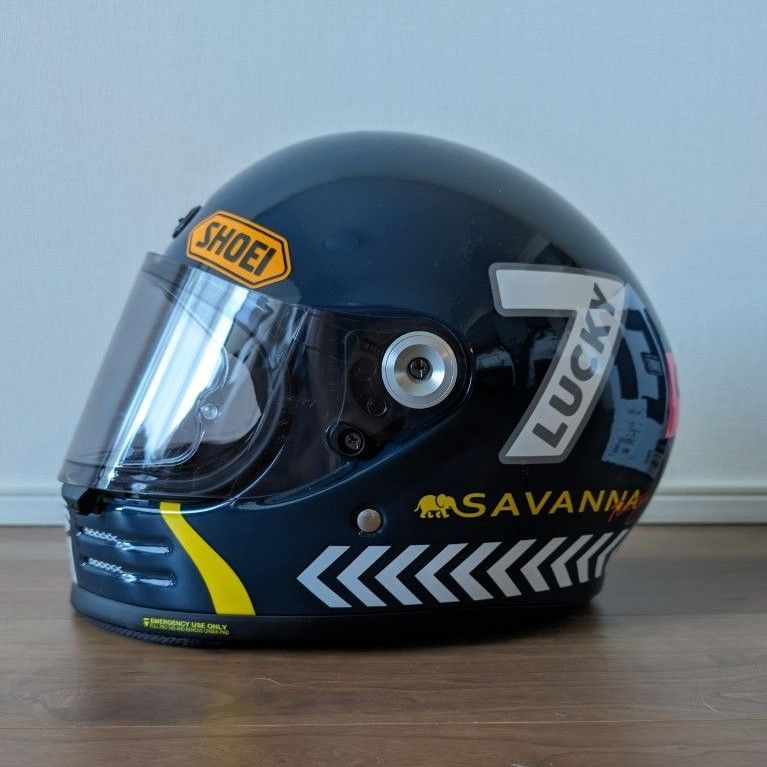SHOEI グラムスター チーターカスタムサイクルズ ブルー XL SHOEI グラムスター チーターカスタムサイクルズ ブルー XL