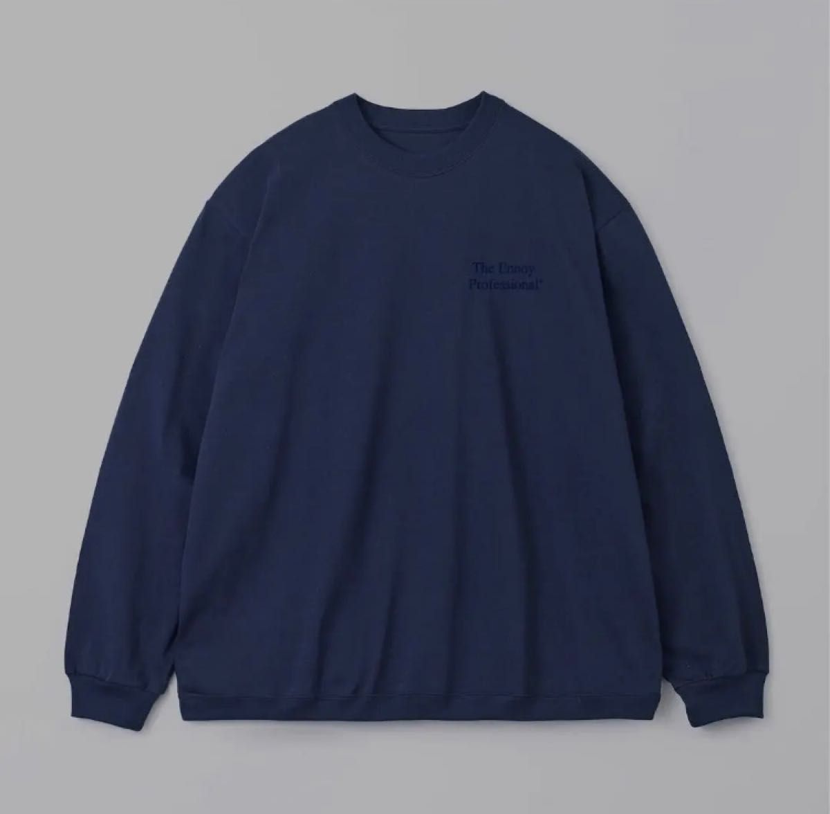 新品 ennoy Long sleeve hem rib tee (NAVY) エンノイ 長袖tシャツ