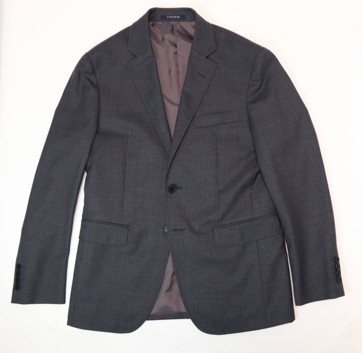 【最安値に挑戦】 ★TROJAN★紳士スーツ（Ｍ、グレー、日本製）松坂屋で購入 新品 Mサイズ