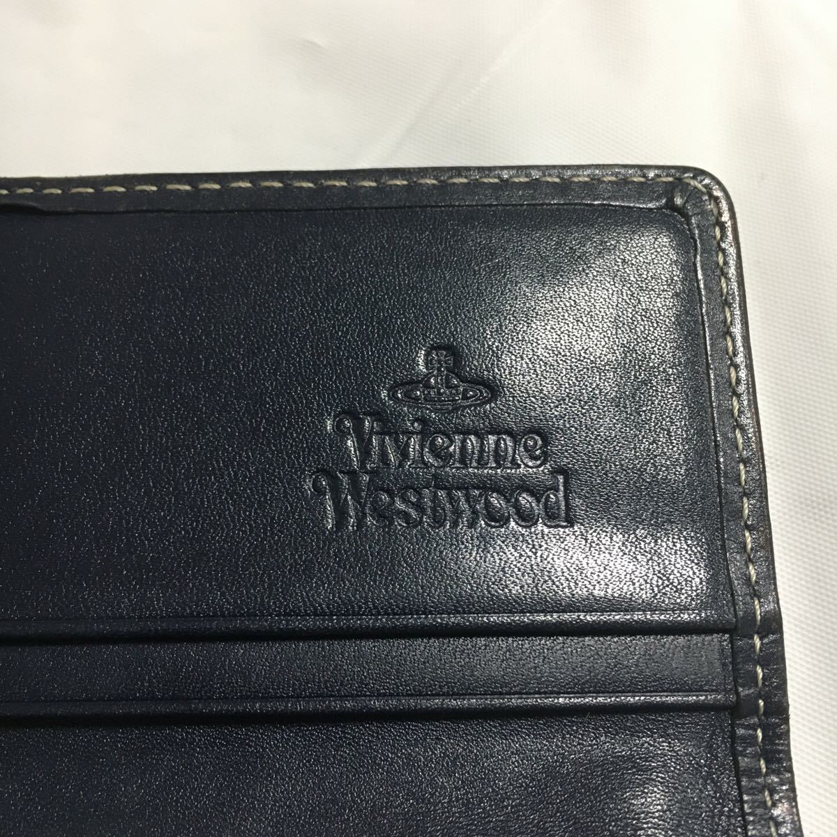 Vivienne Westwood ラウンドファスナー 長財布 キャンバス レザー レッド ブルー ベージュ シルバー金具 ヴィヴィアン・ウエストウッド_画像8