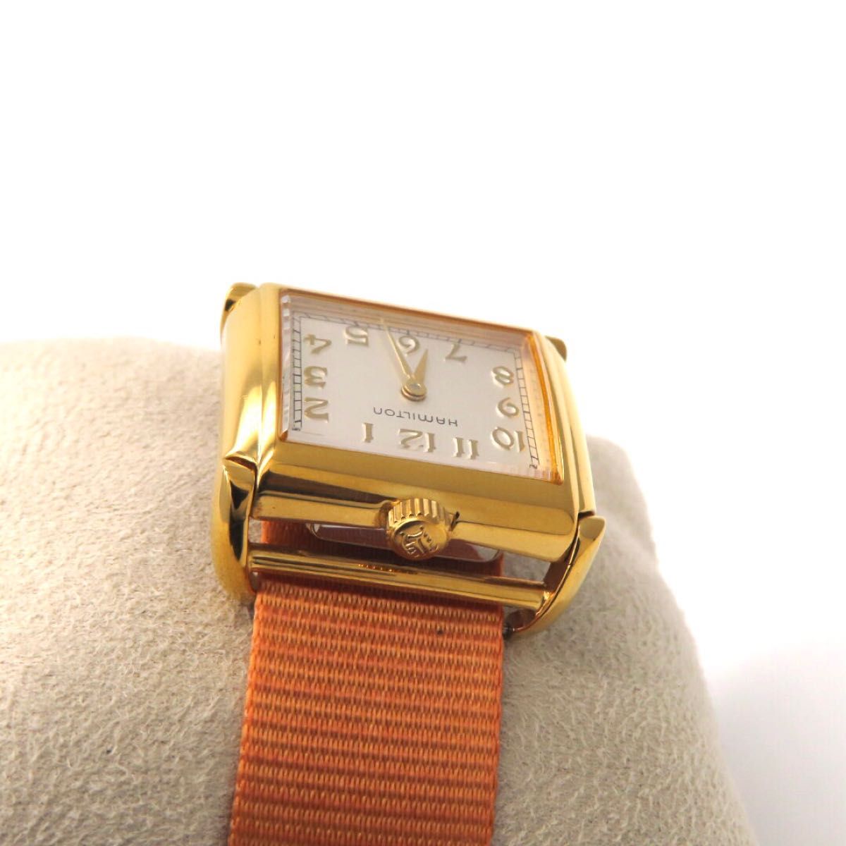 極美品 コントアー HAMILTON ハミルトン 時計 6176 ゴールド 極美品 コントアー HAMILTON ハミルトン 時計 6176 ゴールド
