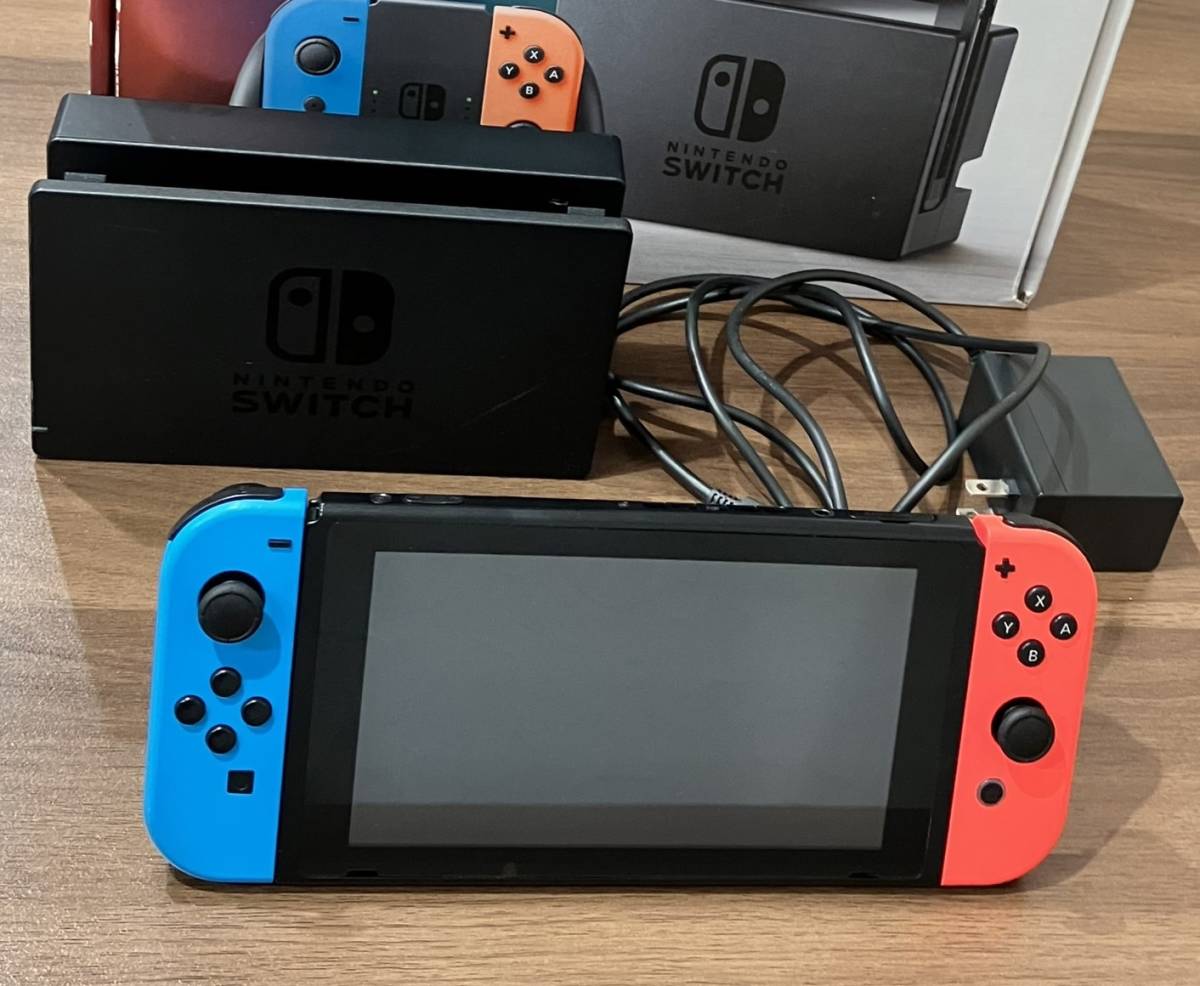 任天堂 NINTENDO SWITCH ニンテンドースイッチ 本体 jyo-con ネオンブルー ネオンレッド _画像1