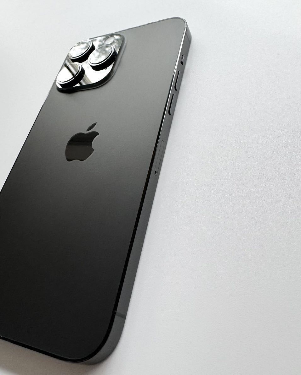 iPhone14 Pro Max 512GB 美品本体 スペースブラック SIMフリー MQ9F3J