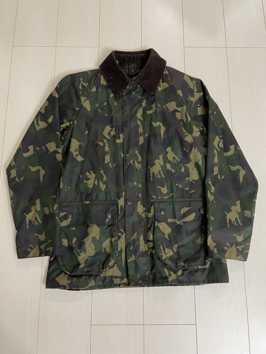 Barbour Bourne Camo Waxed Jacket バブアー 迷彩 貴重 カモフラ スリム コットン オイルドジャケット メンズ ビューフォート ビデイル