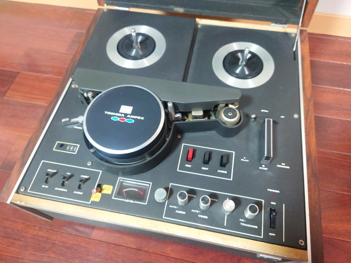 東芝TOSHIBA AMPEX COLOR VTR GV-213C ビデオオープンリールデッキRF