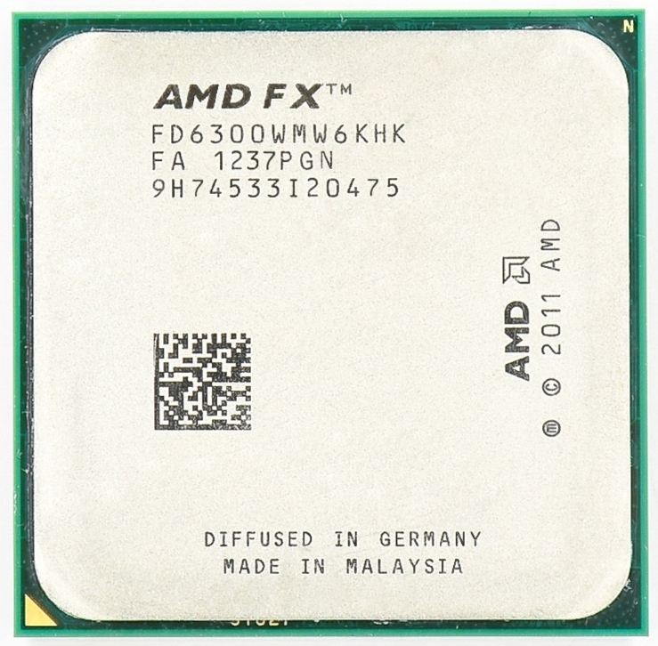 AMD FX-6300 3C 3.5GHz 3.8GHz 3x2MB 8MB 95W FD6300WMW6KHK_画像1