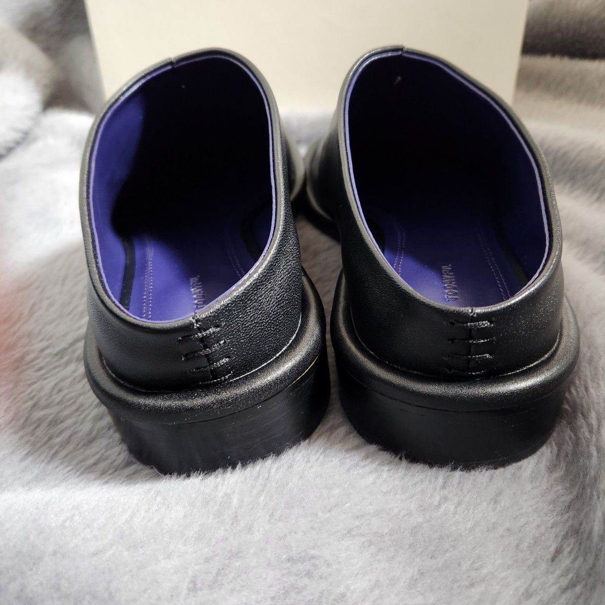 未使用品 todayful Slide Leather Shoes 38 箱付き