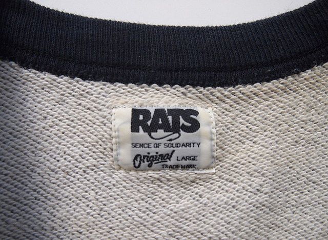 ●RATS ラッツ the COWBOYS スウェット L グレー系 トリム リンガー 古着 同日3点送料無料_画像7