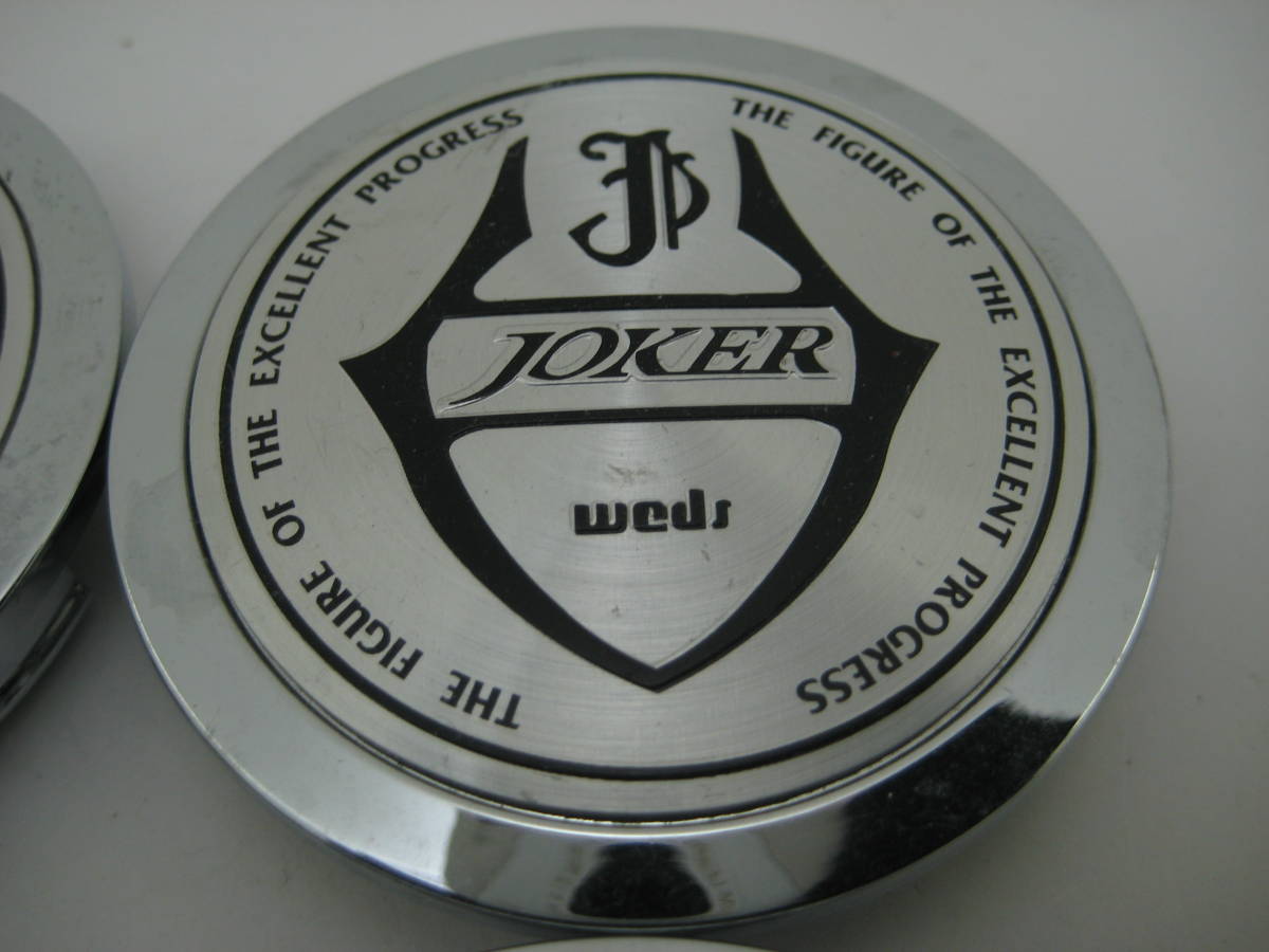 k8146 wedsジョーカーJOKER 12231770F-1 アルミホイール用センターキャップ中古4個_画像3