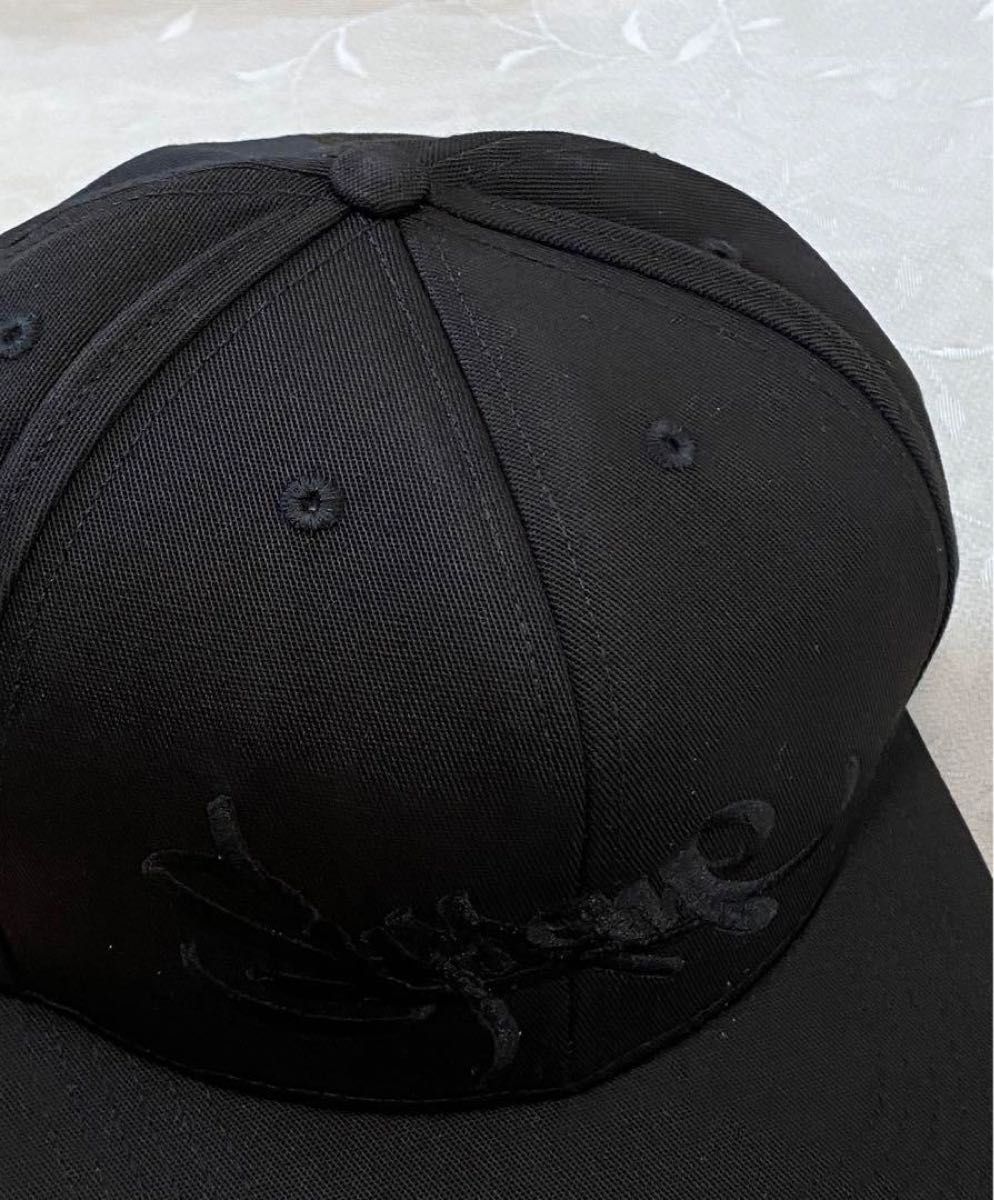 キャップ  Supreme シュプリーム　フリーサイズ　FW23H41  6-panel ブラック　帽子 黒