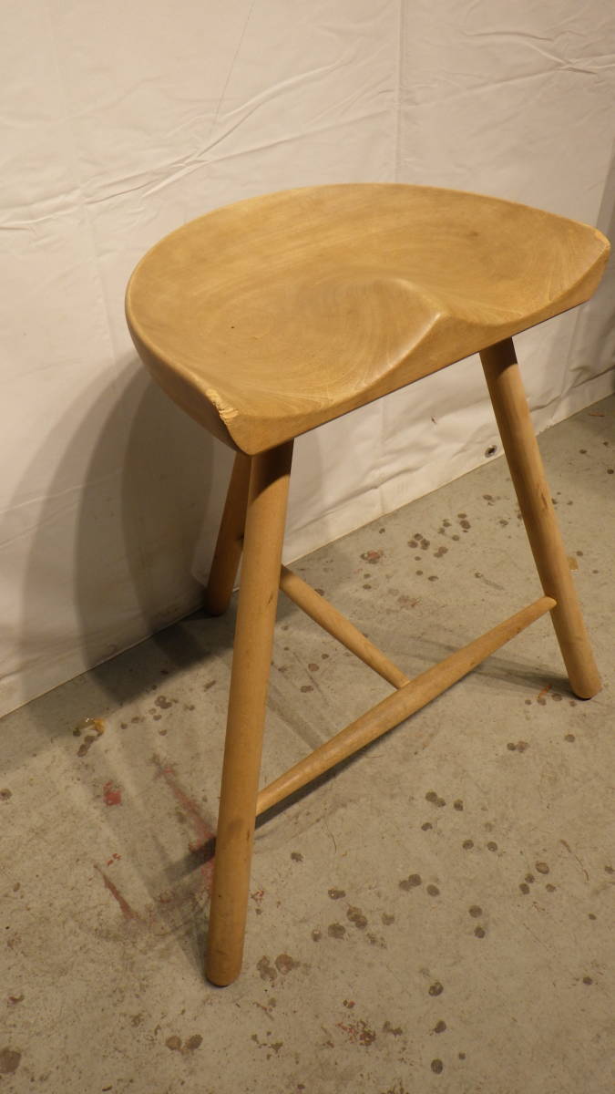 ☆1283 大 椅子 3本足 シューメーカーチェア SHOEMAKER CHAIR