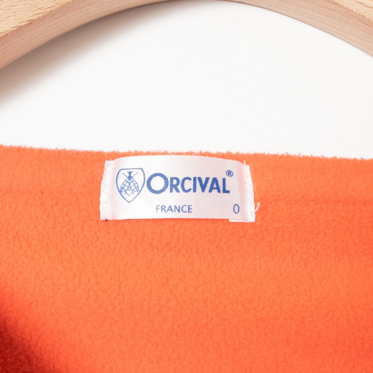 ORCIVAL オーシバル フリースライニング コットンロード ボーダー トップス バスクシャツ 総柄 0 綿100% コットン ネイビー ホワイト 紺 白_画像2
