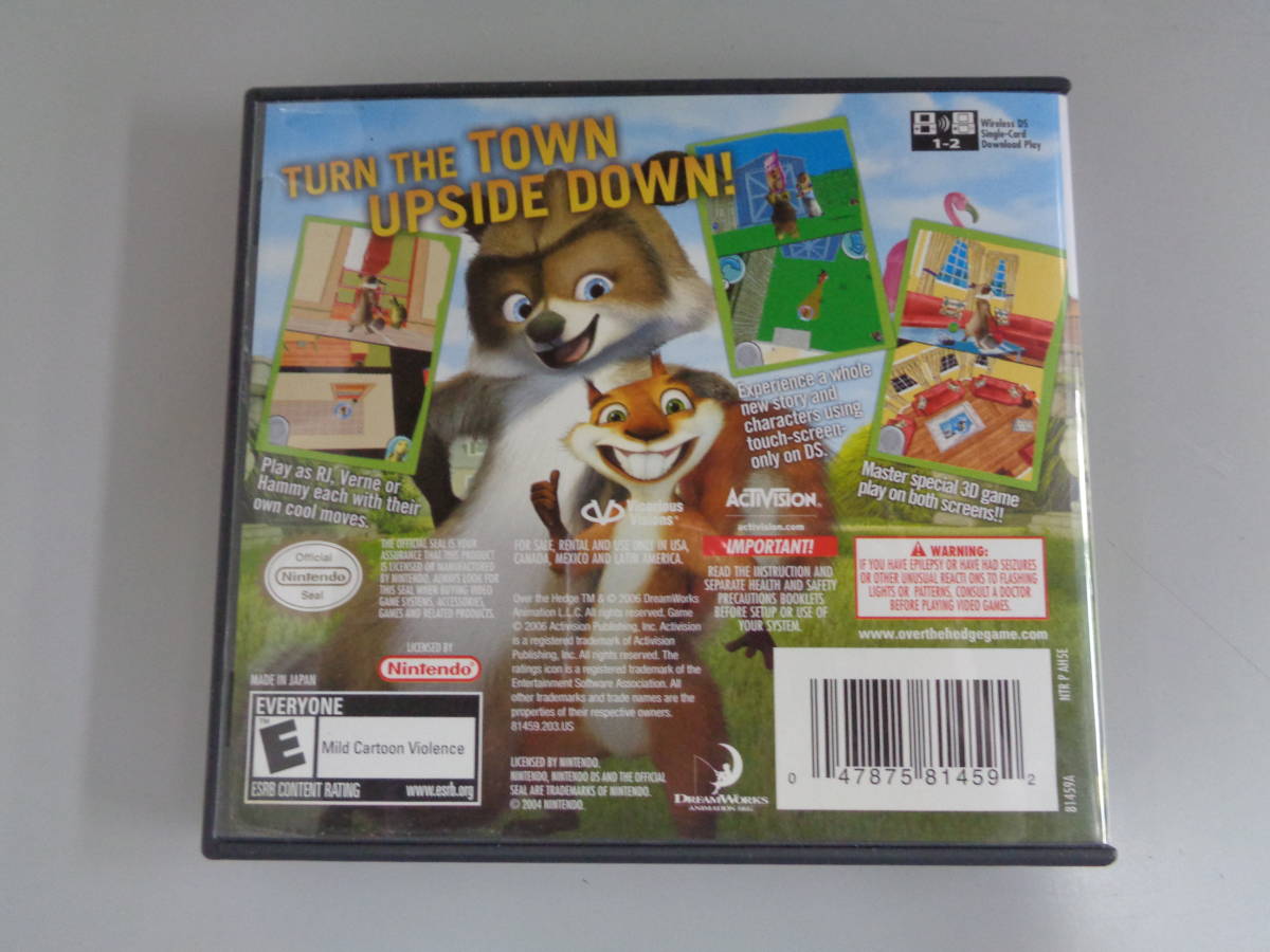 DS Over the Hedge 海外版 中古品 即決