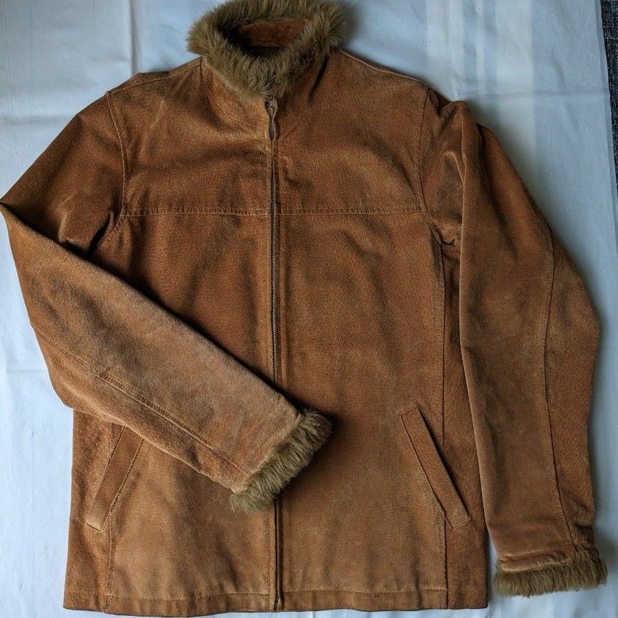 豚革レディースジャケット ブラウン Mサイズ
