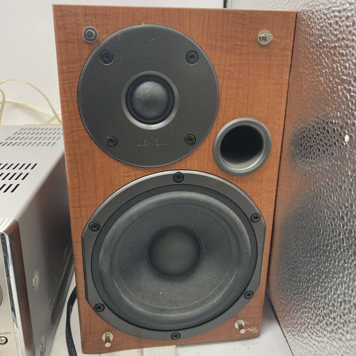 ★E3939★ DENON PERSONAL AUDIO SYSTEM D-ME33 ワイドFM 80～108Mhzシステムコンポ デノン MDシステム リモコン欠品_画像7