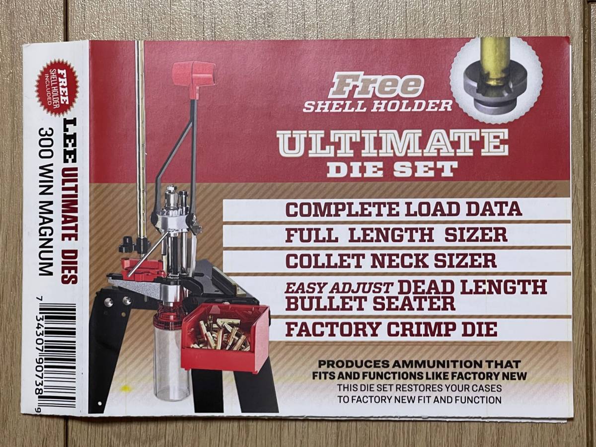 li loading supplies ③ 300 WINMAG LEE ULTIMATE DIE SET+ large wrench 300 Winchester Magnum large 4 pcs set (RCBS Lyman interchangeable )