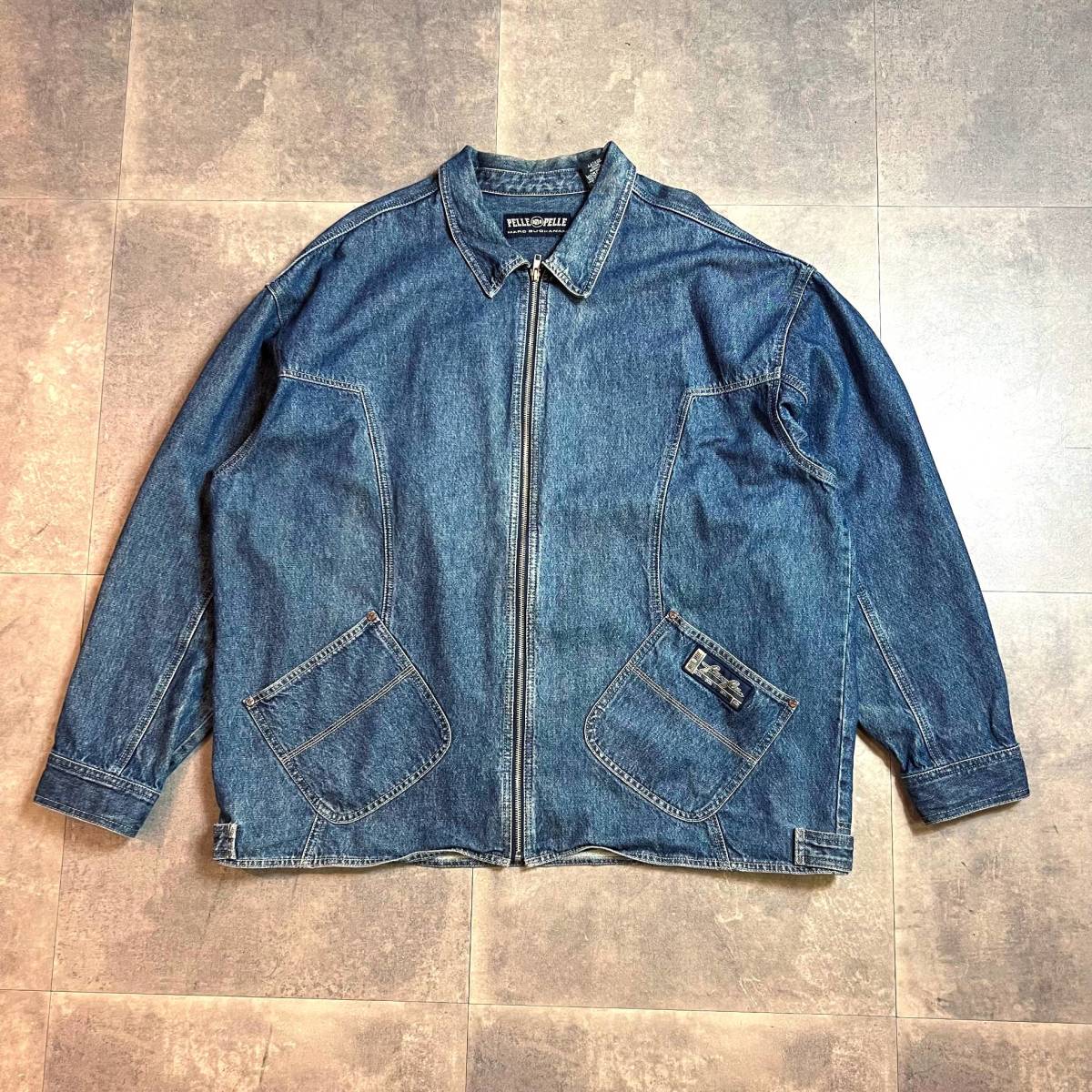 90s ペレペレ デニムジャケット 2XL Pelle Pelle ワークジャケット