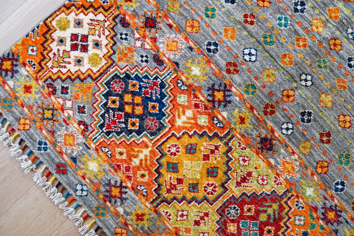 151×97cm【アフガニスタン ガズニーウール手織り絨毯 151×97cm【アフガニスタン ガズニーウール手織り絨毯