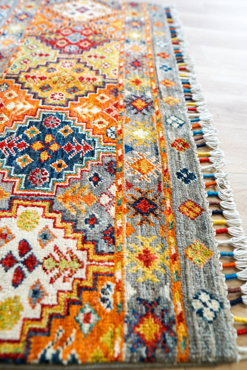 151×97cm【アフガニスタン ガズニーウール手織り絨毯 151×97cm【アフガニスタン ガズニーウール手織り絨毯