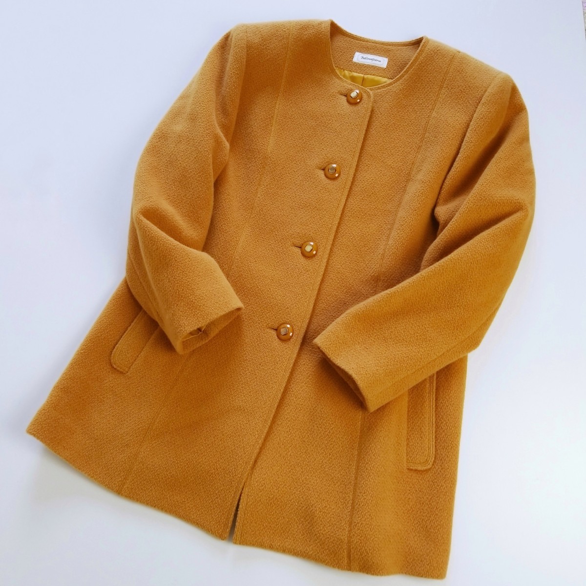 美品 Bellesafeena ベルサフィーナ レディースロングコート ウール