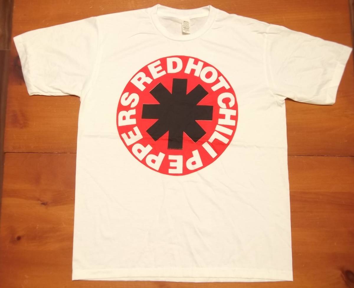 新品 【Red Hot Chili Peppers】 レッドホットチリペッパーズ ロゴ マーク プリント Tシャツ XL // レッチリ バンドTシャツ ロックTシャツ_画像1