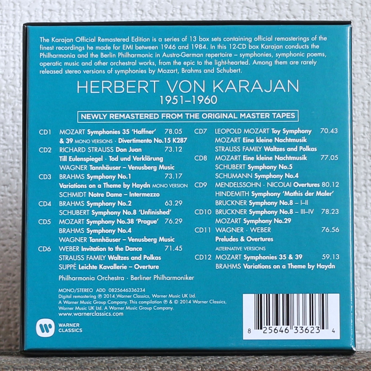 品薄/CD/12枚組/新リマスター/カラヤン/モーツァルト/ブラームス/シューベルト/ワーグナー/シューマン/ブルックナー/Karajan/Mozart/Brahms_画像3
