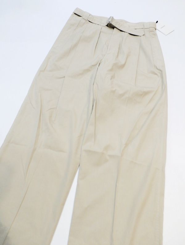 未使用22SS LEMAIRE BELTED PLEAT PANTS M221 PA197 LF699 未使用22SS LEMAIRE BELTED PLEAT PANTS M221 PA197 LF699