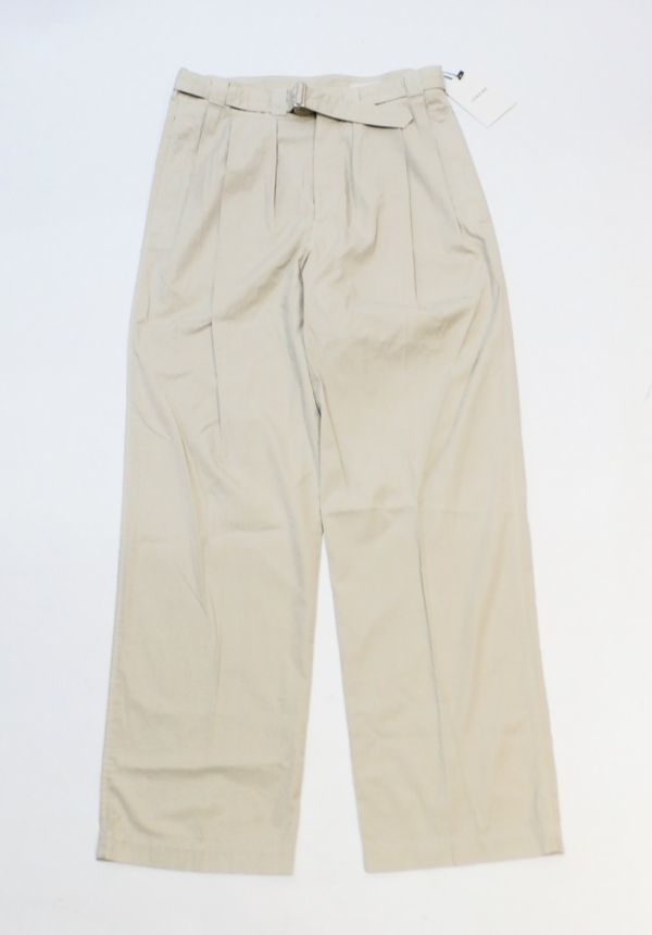 未使用22SS LEMAIRE BELTED PLEAT PANTS M221 PA197 LF699 未使用22SS LEMAIRE BELTED PLEAT PANTS M221 PA197 LF699