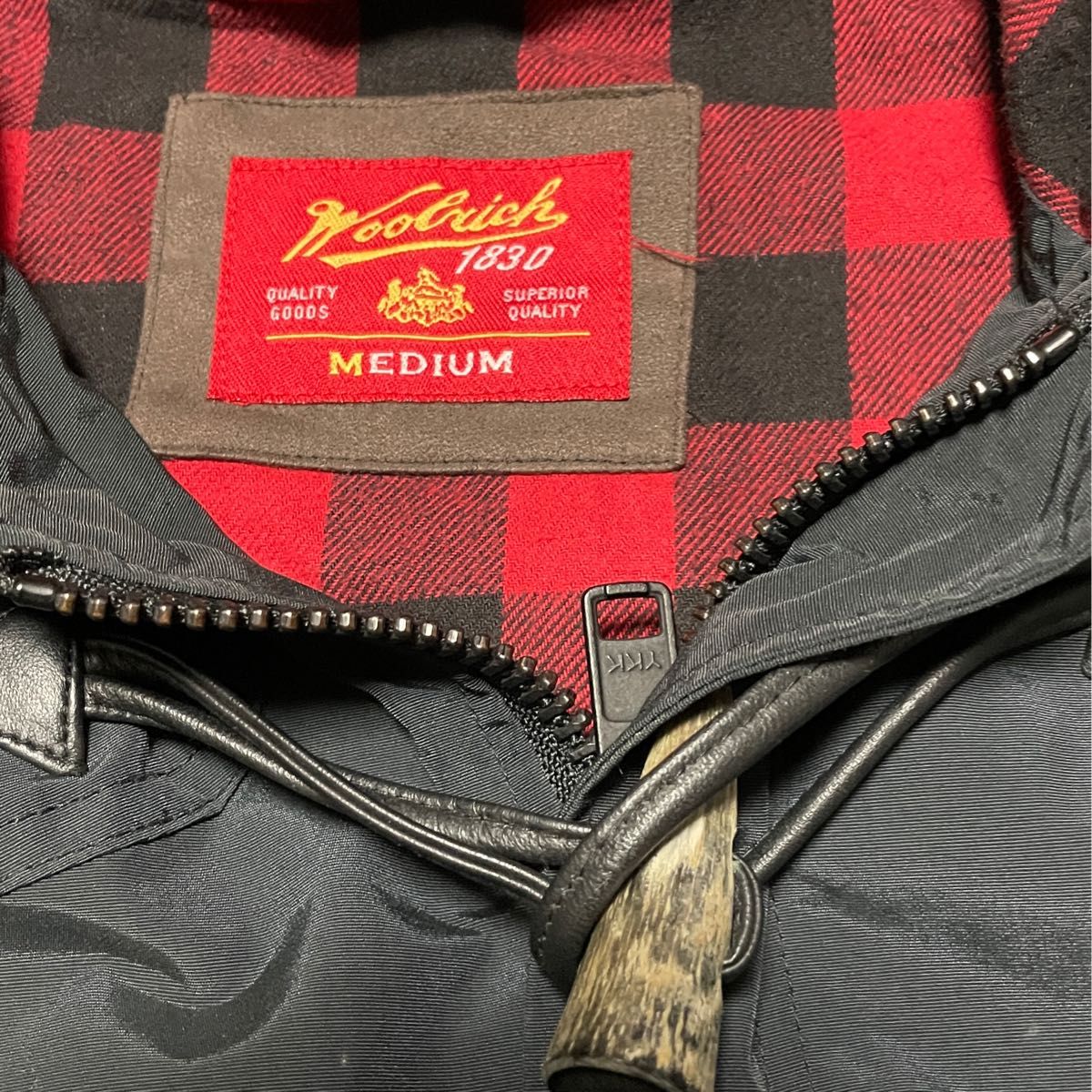 送料込　Woolrich ウールリッチ　ナイロン　ショート　ダッフルコート マウンテンパーカー BLACK