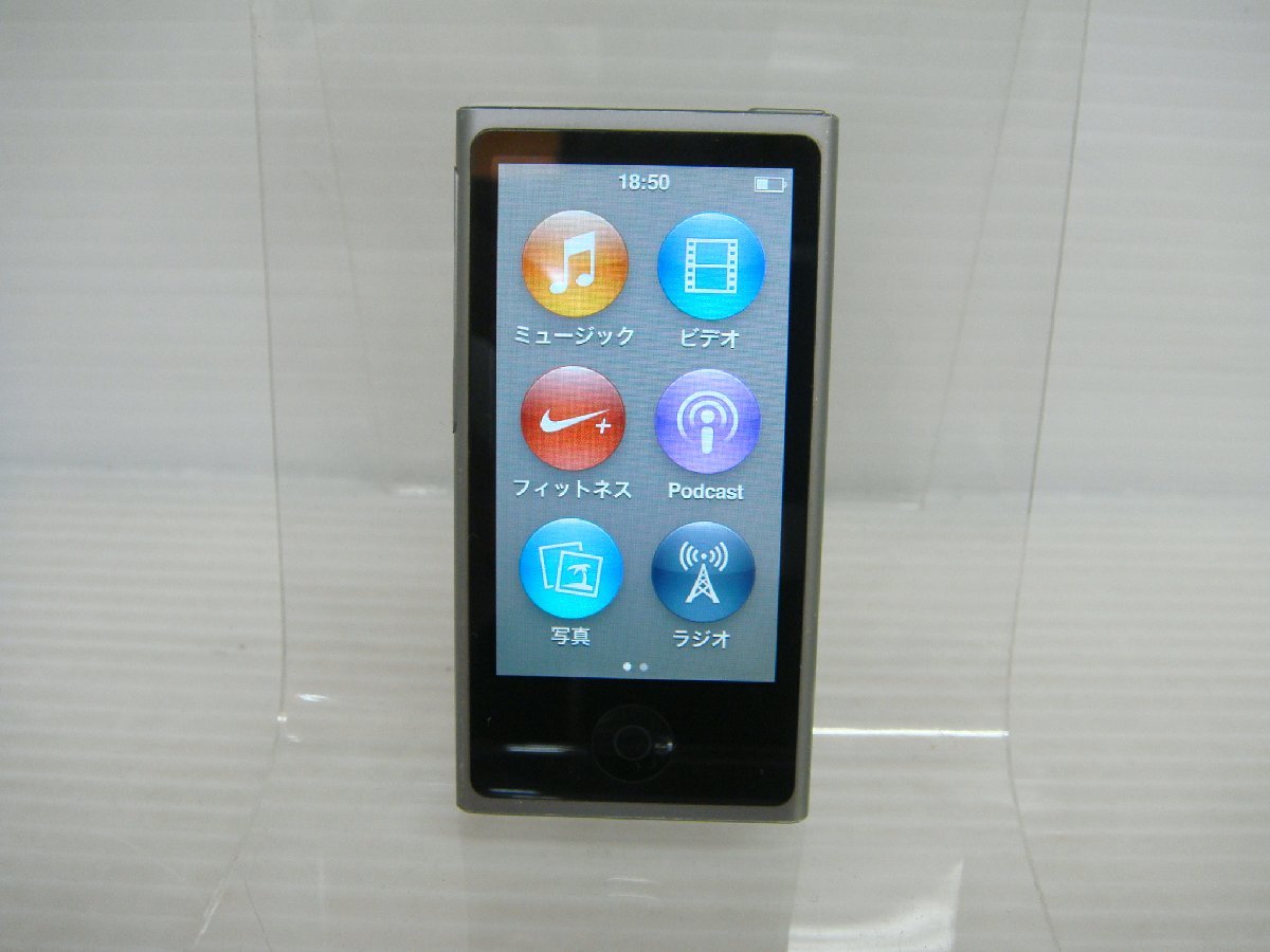 A551T アップル Apple iPod nano ME971J 第7世代 前期 スペースグレー 16GB A1446_画像1