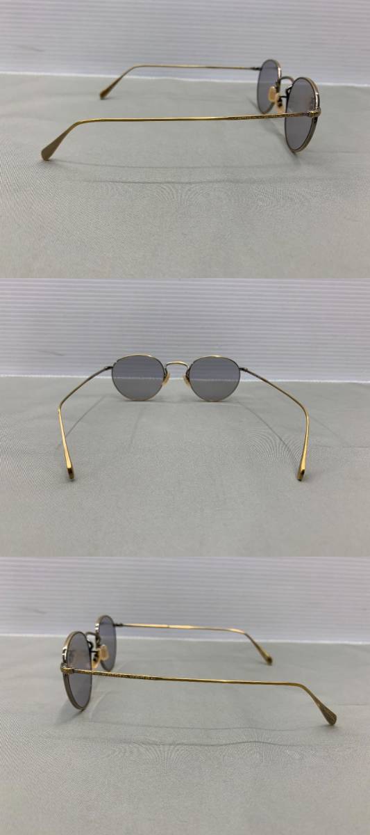 163-ky11143-60r OLIVER PEOPLES Gallaway Titanium 100 サングラス 本体のみ 中古品_画像2