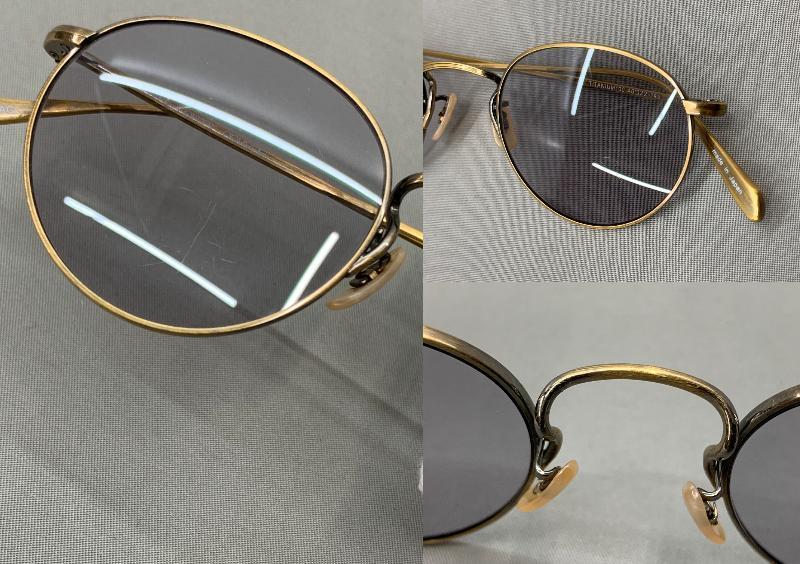 163-ky11143-60r OLIVER PEOPLES Gallaway Titanium 100 サングラス 本体のみ 中古品_画像9